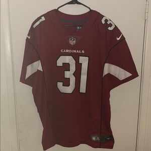 Nike Arizona Cardinals #31 Red and White Men's Jersey